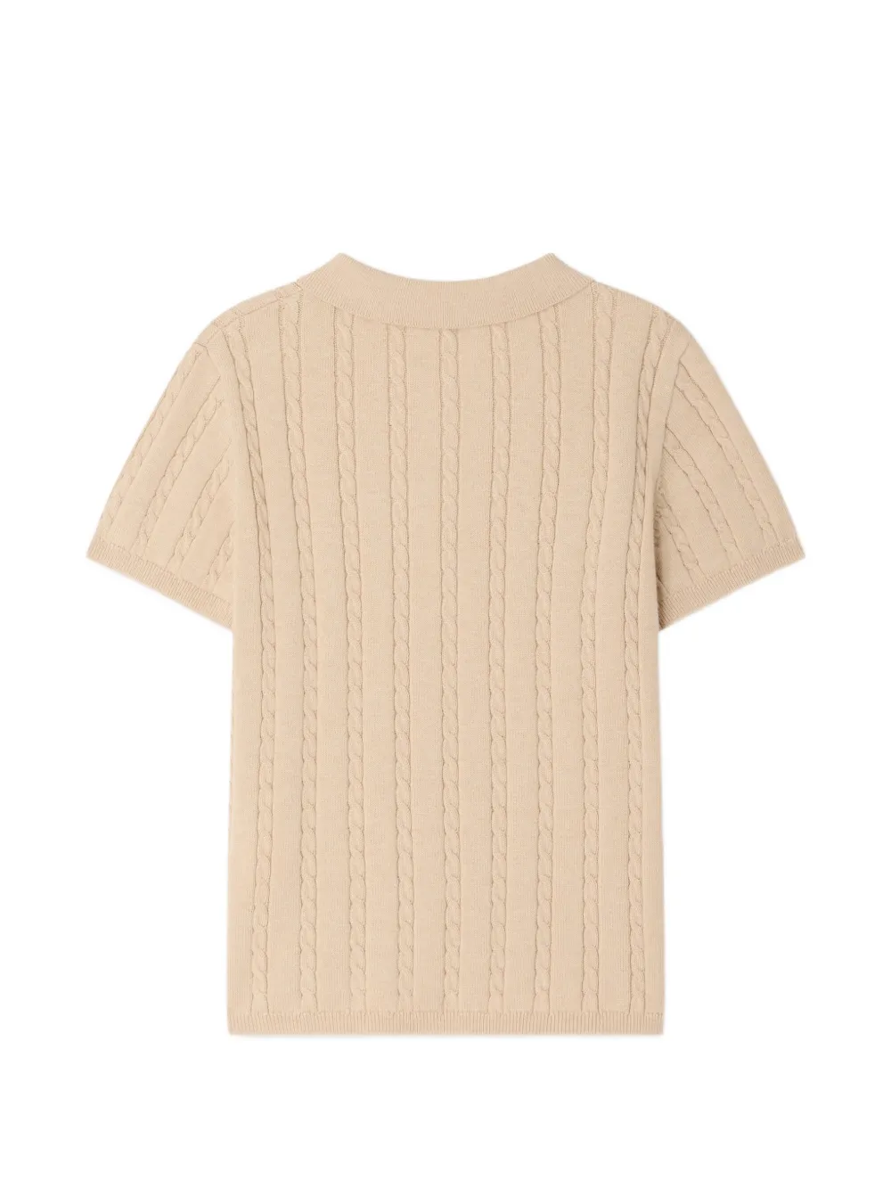 Elendir Cable-Knit Polo Shirt