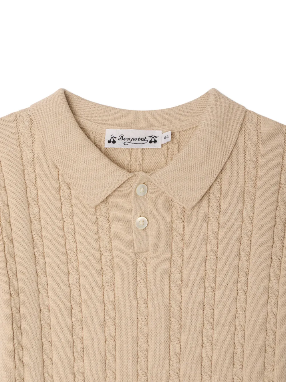 Elendir Cable-Knit Polo Shirt