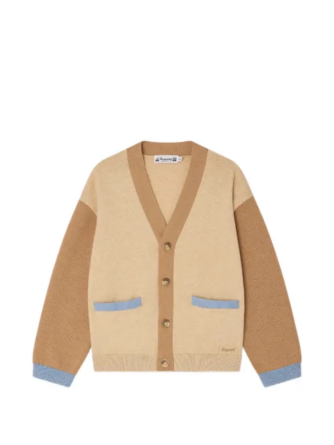 Bonpoint Edouard V-neck colour-block cardigan
