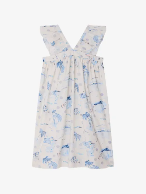 Bonpoint robe en coton biologique à imprimé Eleana Island