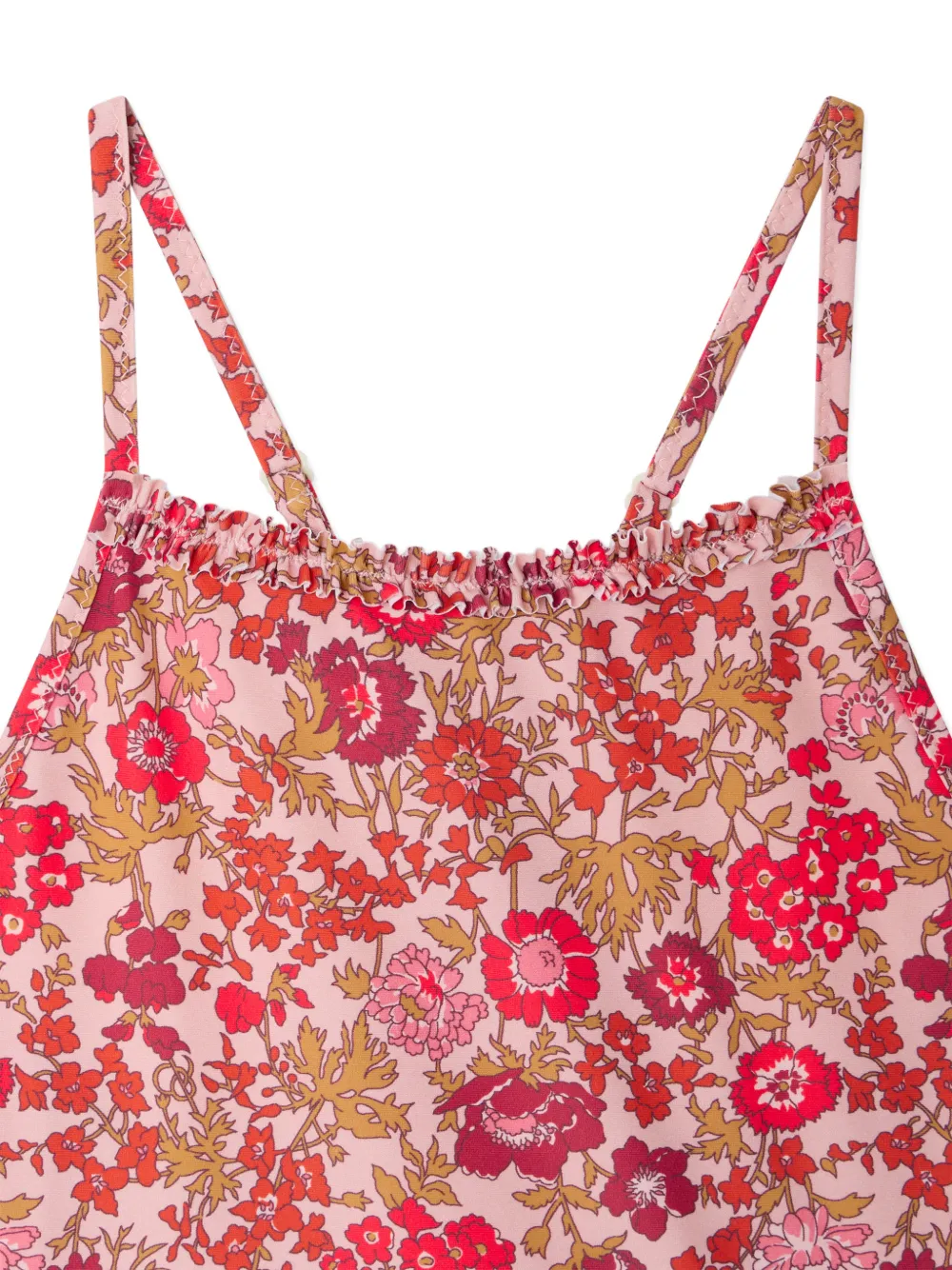  Bonpoint Laika Floral Strappy Swimsuit - Pink 