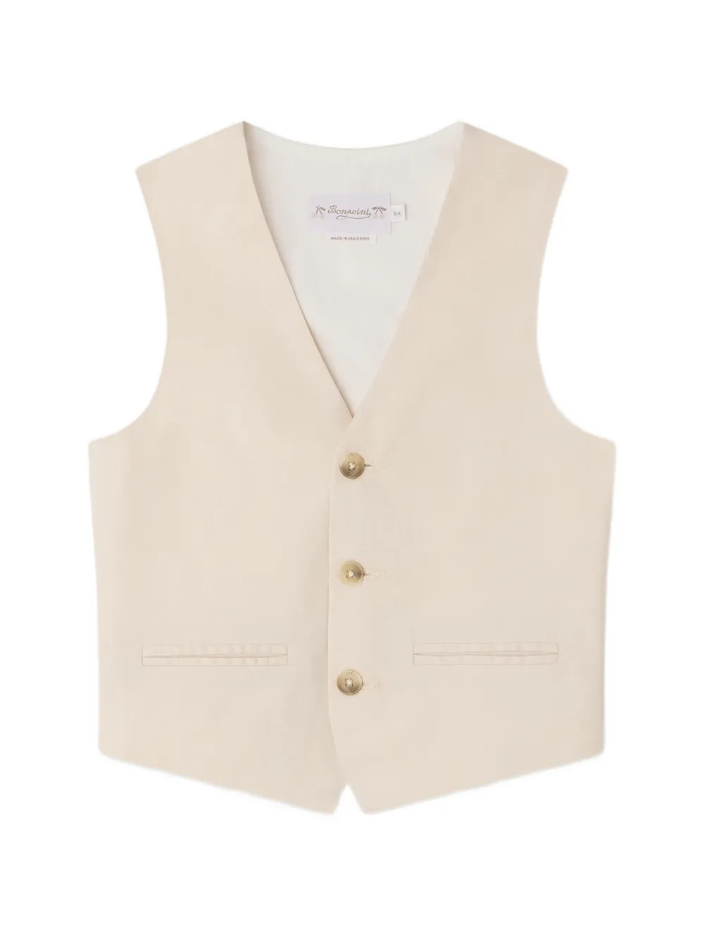 Bonpoint Top Angus con bottoni - Toni neutri