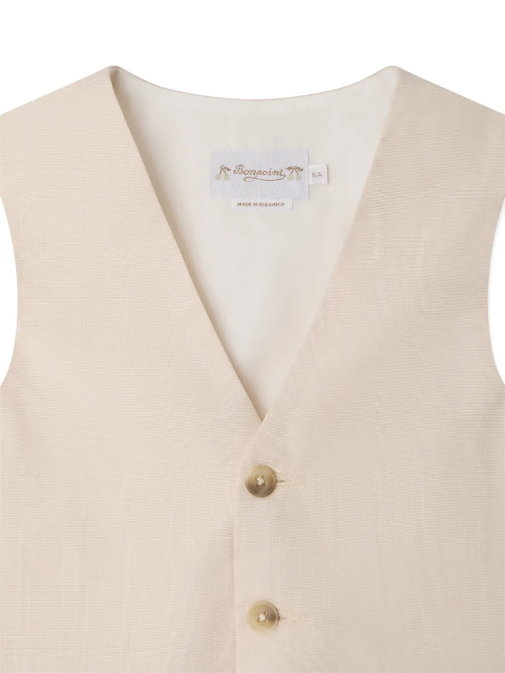  Bonpoint Angus Buttoned Top - Neutrals 