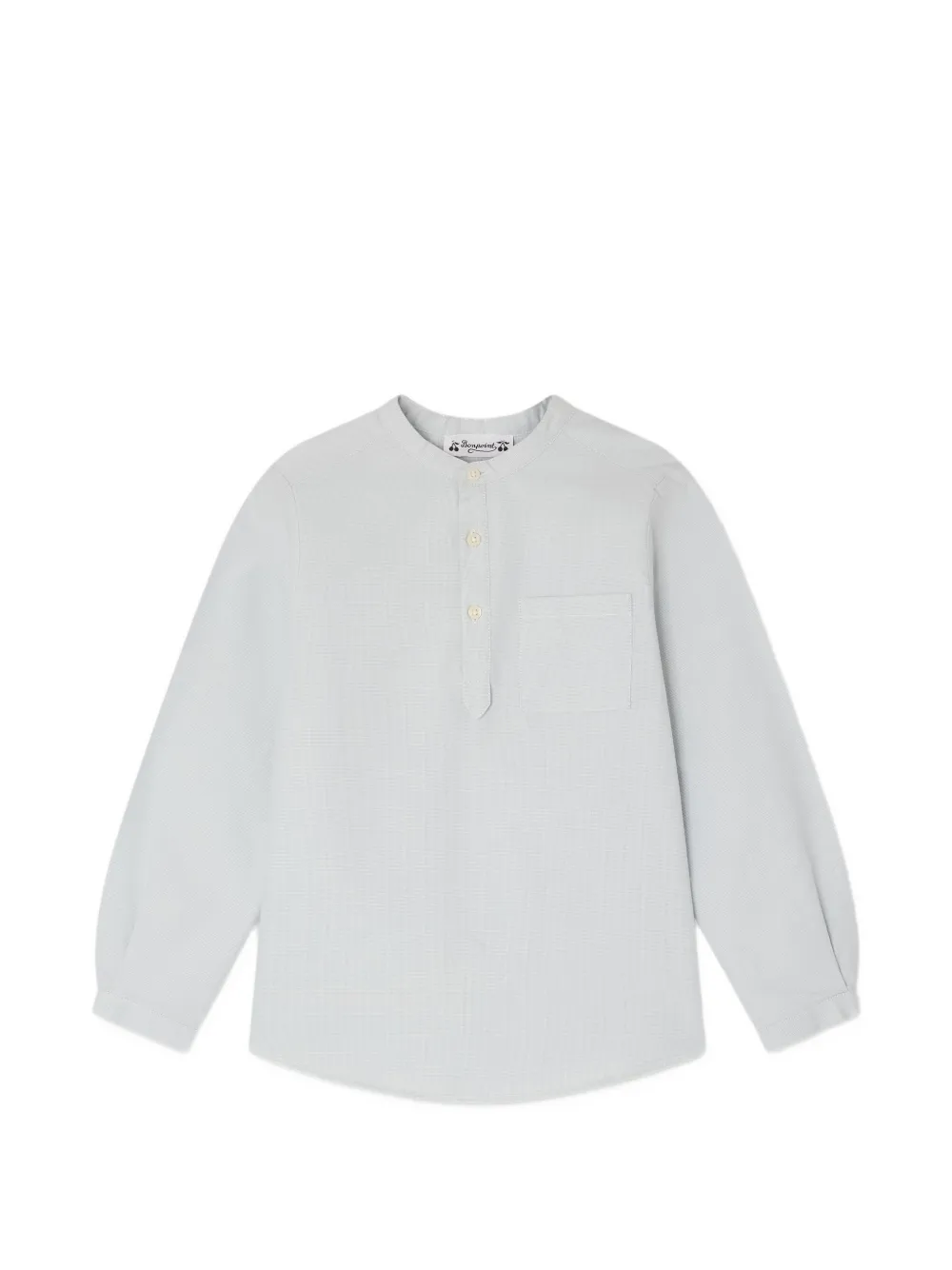 Bonpoint Claude chest-pocket shirt - Blu