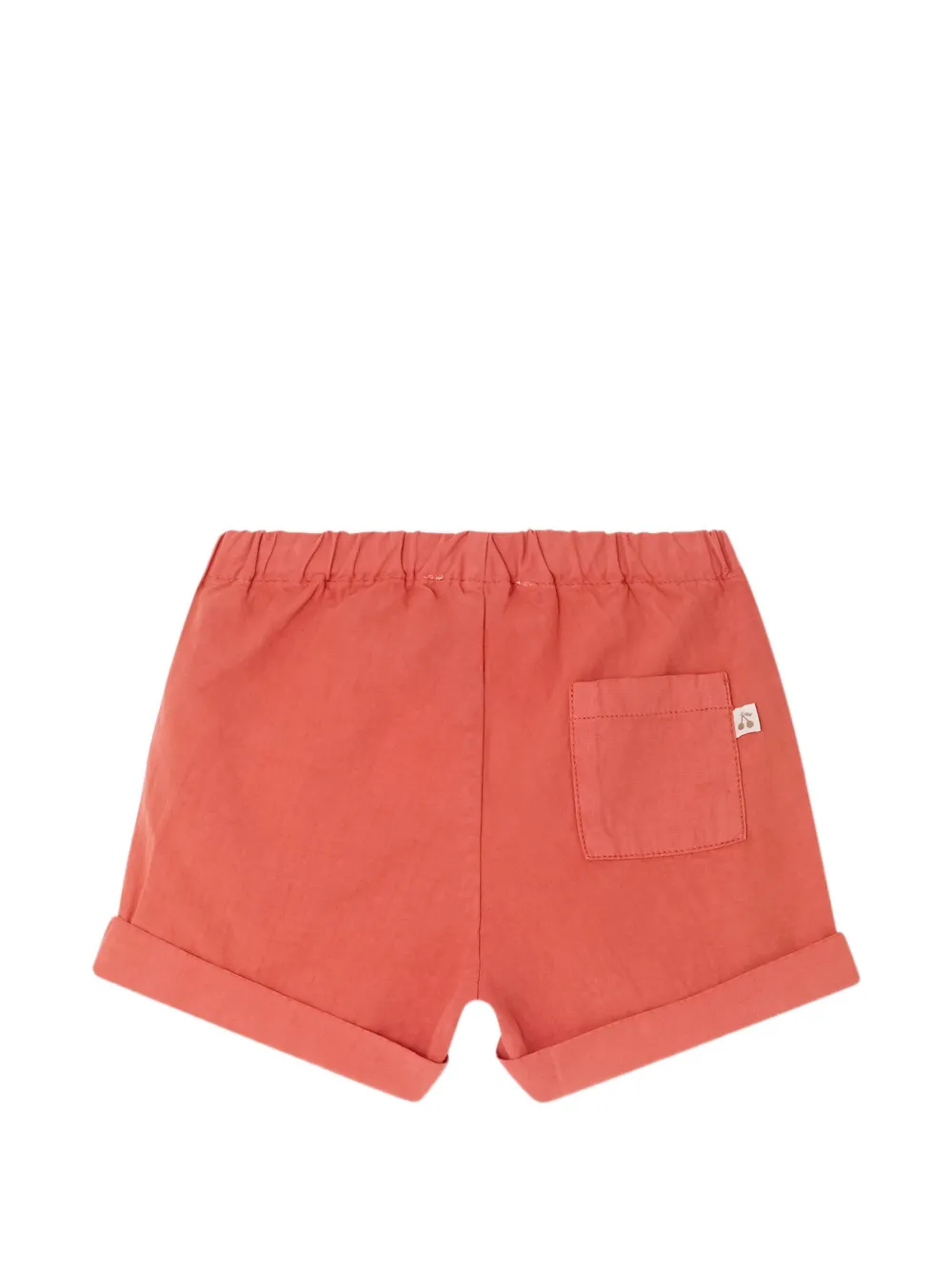 Bonpoint Ecady shorts met elastische tailleband en logo-label Oranje