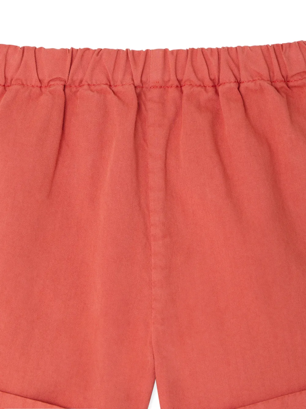 Bonpoint Ecady shorts met elastische tailleband en logo-label Oranje