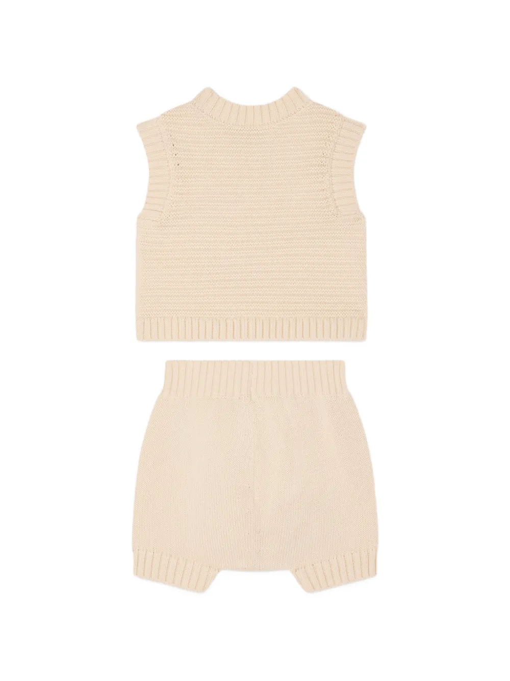  Bonpoint Tendresse Shorts Set - Neutrals 