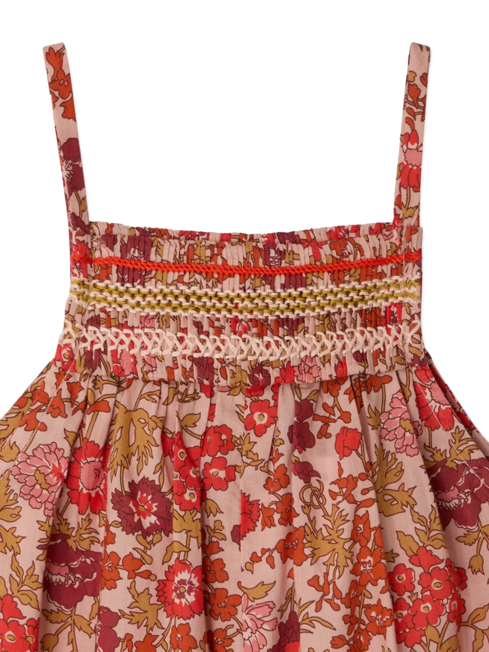 Floral Smocked Salopette Lilisy