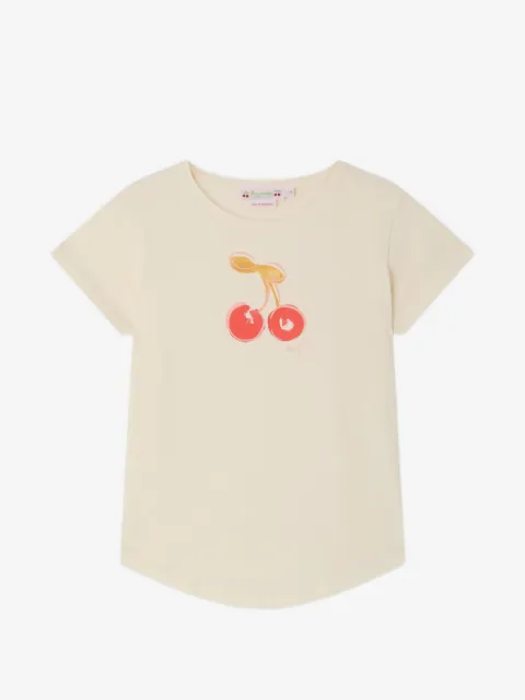 Bonpoint camiseta Aada con cereza estampada