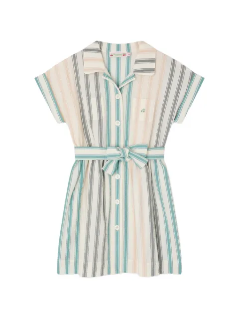 Bonpoint striped belted dress