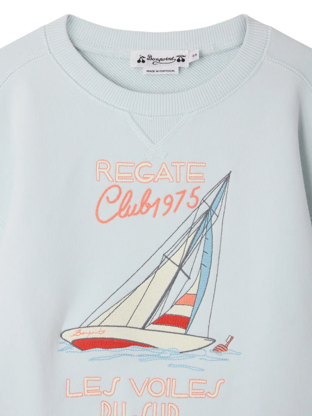  Bonpoint Erol Graphic-embroidered Sweatshirt - Blue 