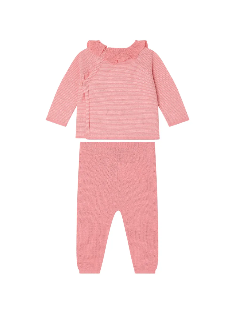  Bonpoint Anisa Ruffled Trousers Set - Pink 