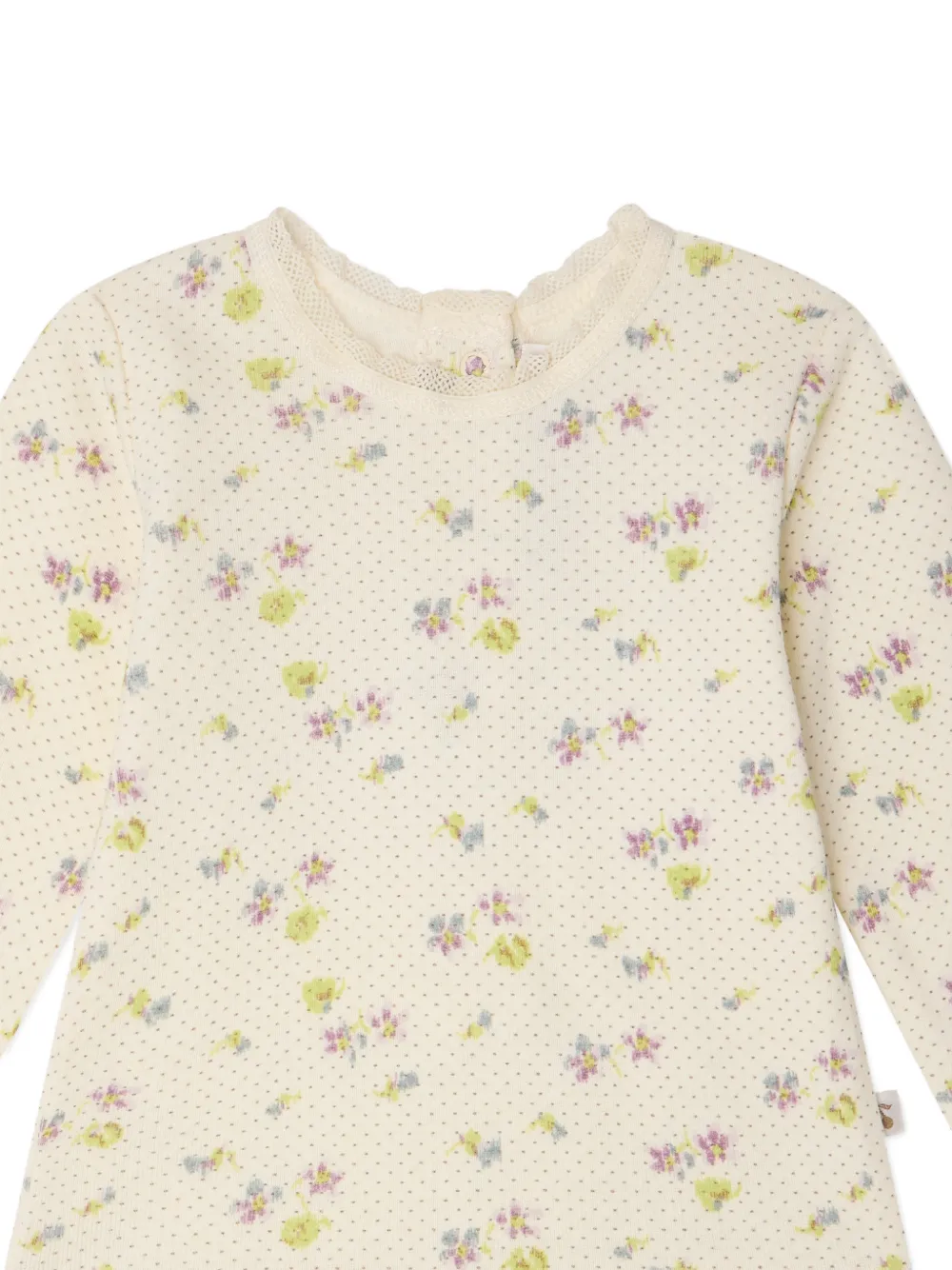 Bonpoint Genna broek set met bloemenprint Beige