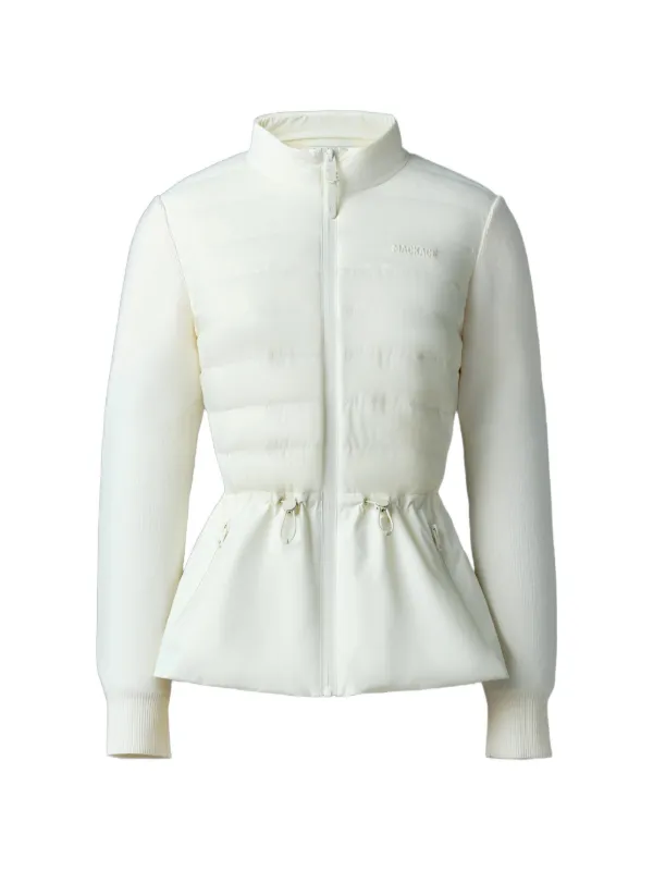 Mackage Laika-z Drawstring Hybrid Jacket in Neutrals