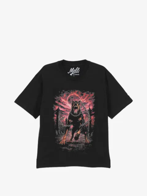 Melt graphic print T-shirt