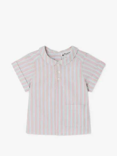 Bonpoint pocket striped shirt