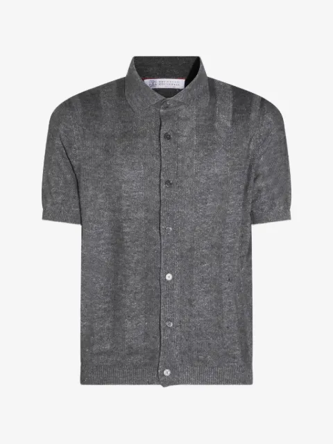 Brunello Cucinelli button linen shirt