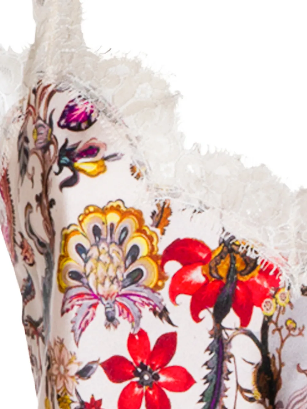  Roberto Cavalli Lace Floral Blouse - Neutrals 
