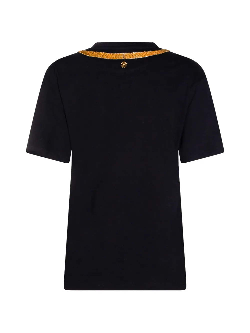 Roberto Cavalli Verfraaid T-shirt Zwart
