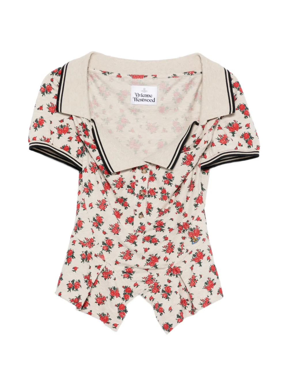 Vivienne Westwood Monday floral-print top - Toni neutri