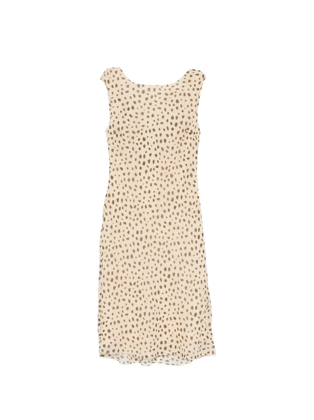 Posse Leo cheetah-print midi dress - Toni neutri