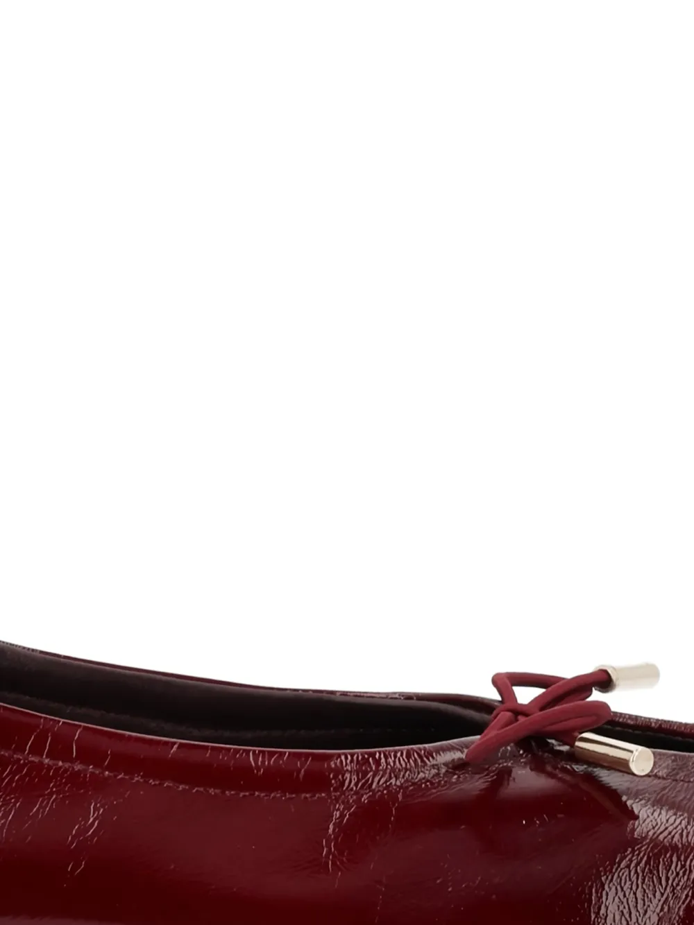 ALOHAS Rosalind bow-detail ballet flats Rood