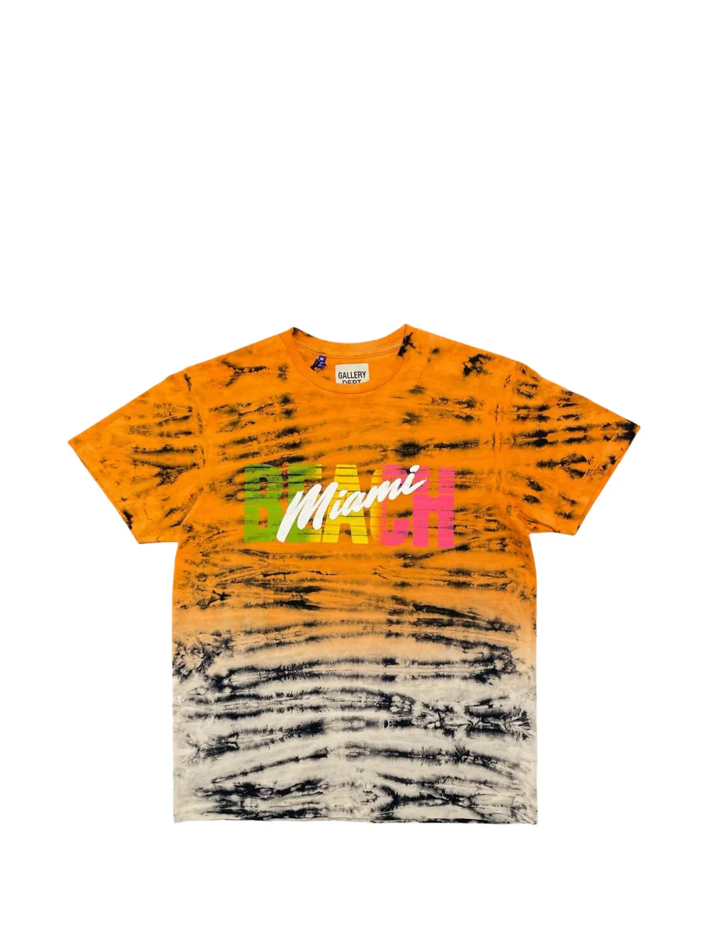 GALLERY DEPT. tie-dye logo t-shirt - Arancione