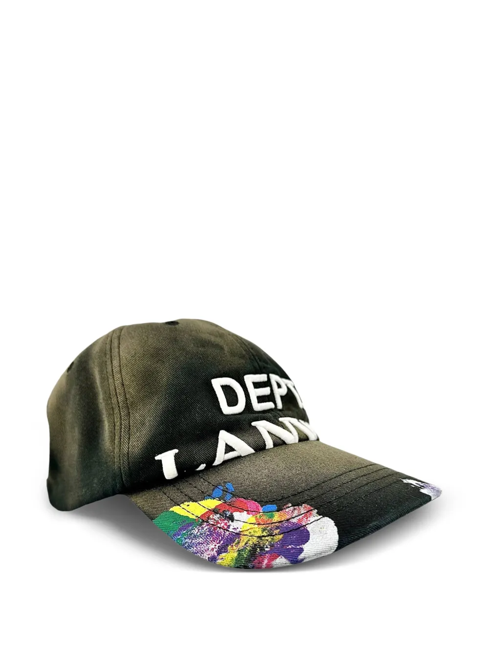  Gallery Dept. X Lanvin Paint Splatter Strapback Hat - Black 