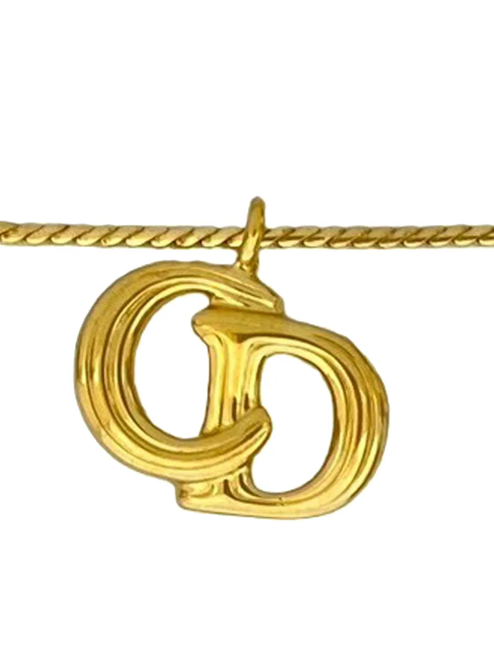 1990-2010 Gold Plated Cd Logo Pendant Necklace Costume Necklace
