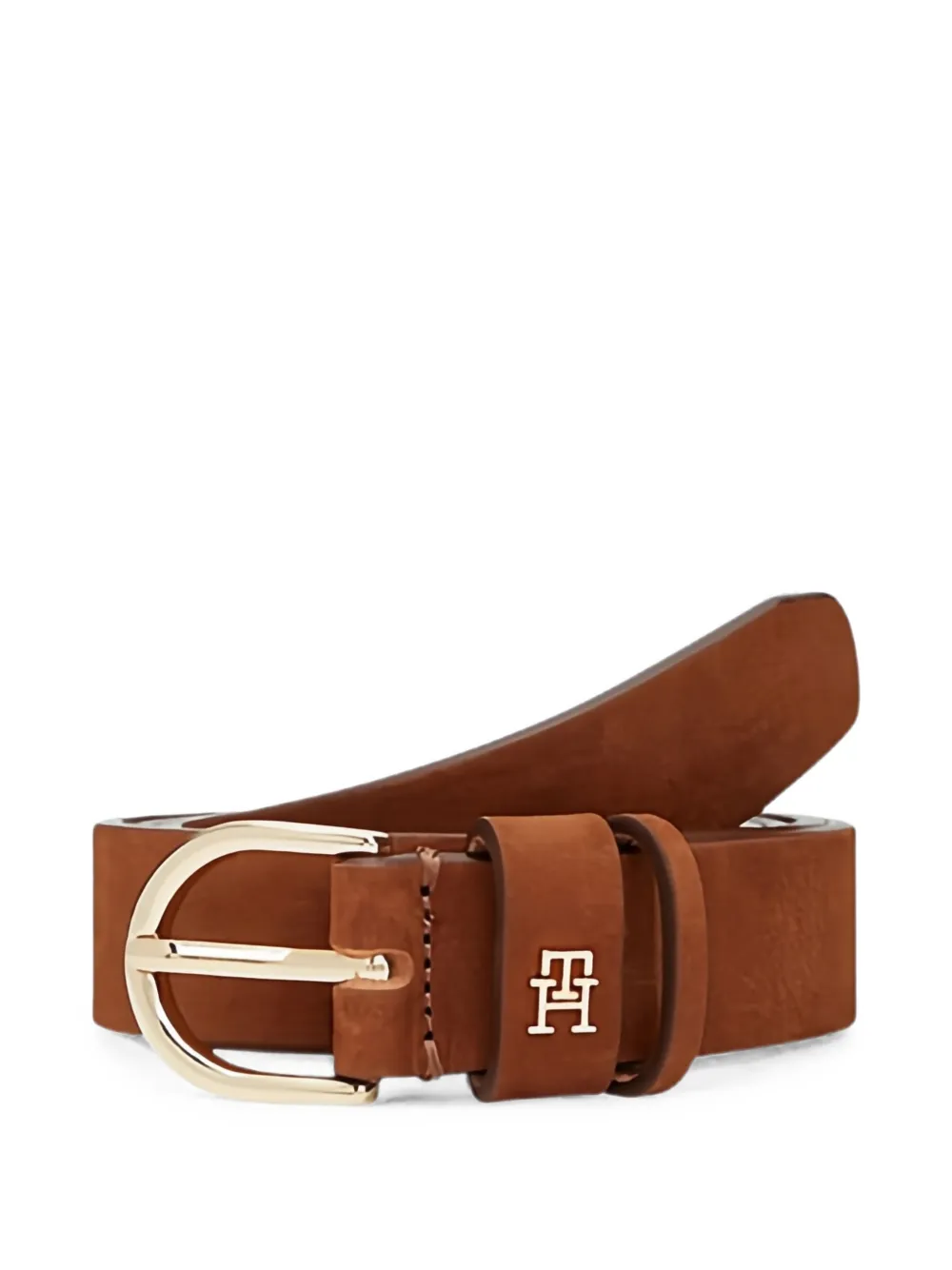 Tommy Hilfiger Essential Effortless Nubuck Belt In Brown
