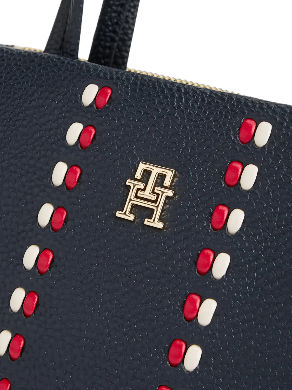 Tommy Hilfiger TH Timeless bewerkte mini-schoudertas Blauw
