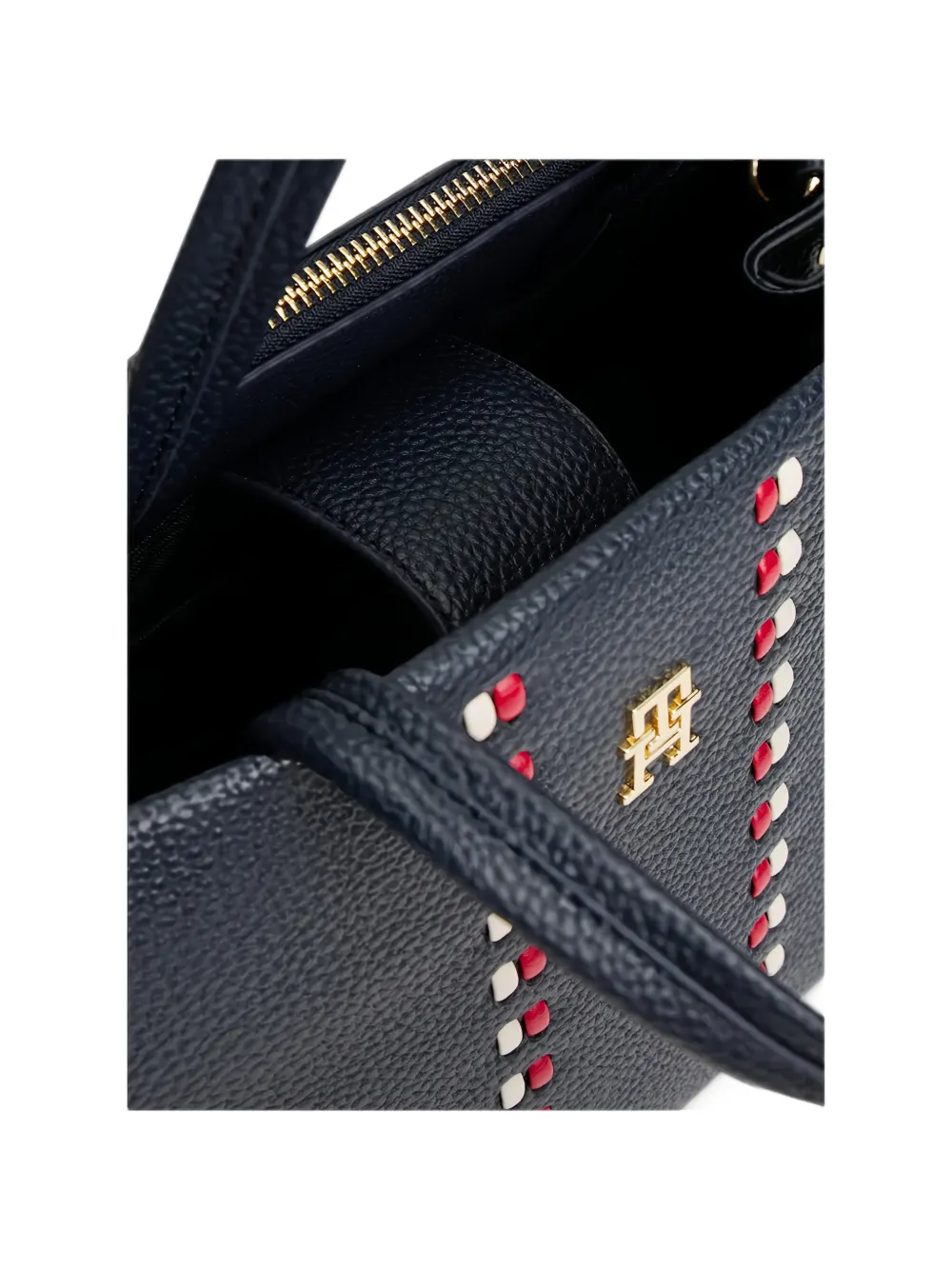 Tommy Hilfiger TH Timeless bewerkte mini-schoudertas Blauw