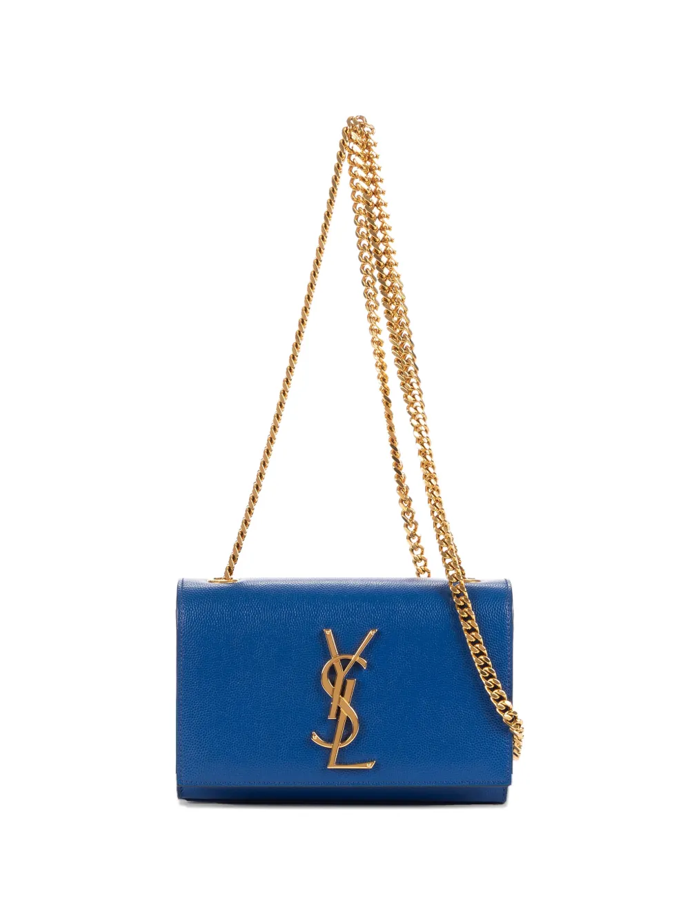 Saint Laurent Pre-Owned mini Kate logo-plaque shoulder bag - Blu