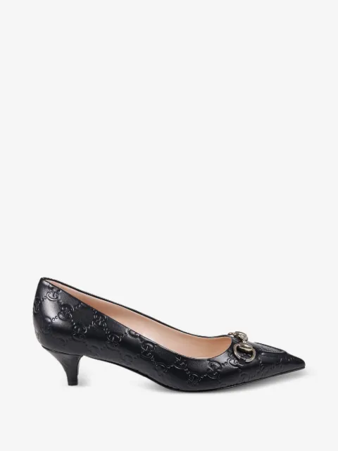 Gucci zapatillas Horsebit con tacón de 45mm