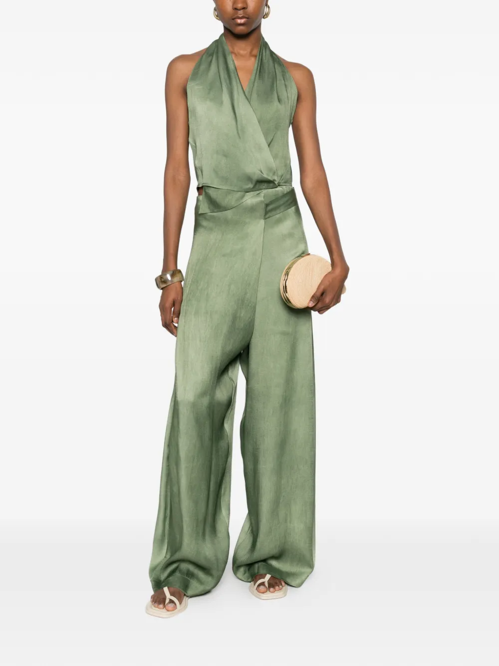  Cortana Tie Trousers - Green 