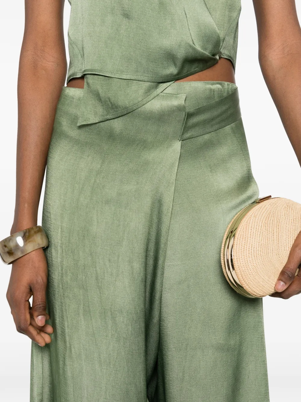 Cortana Broek met strik Groen
