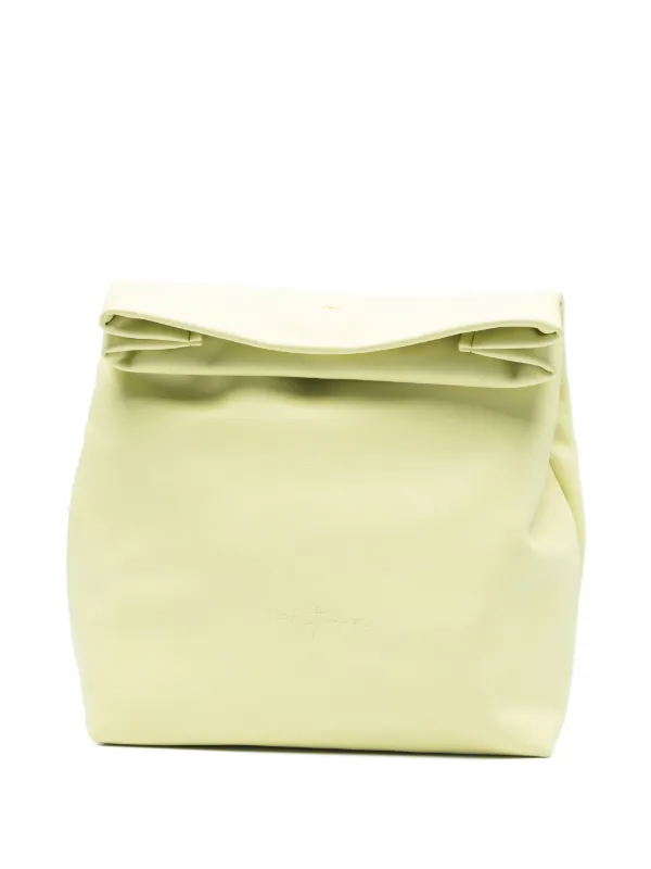 Cortana Leather Clutch Bag in Neutrals