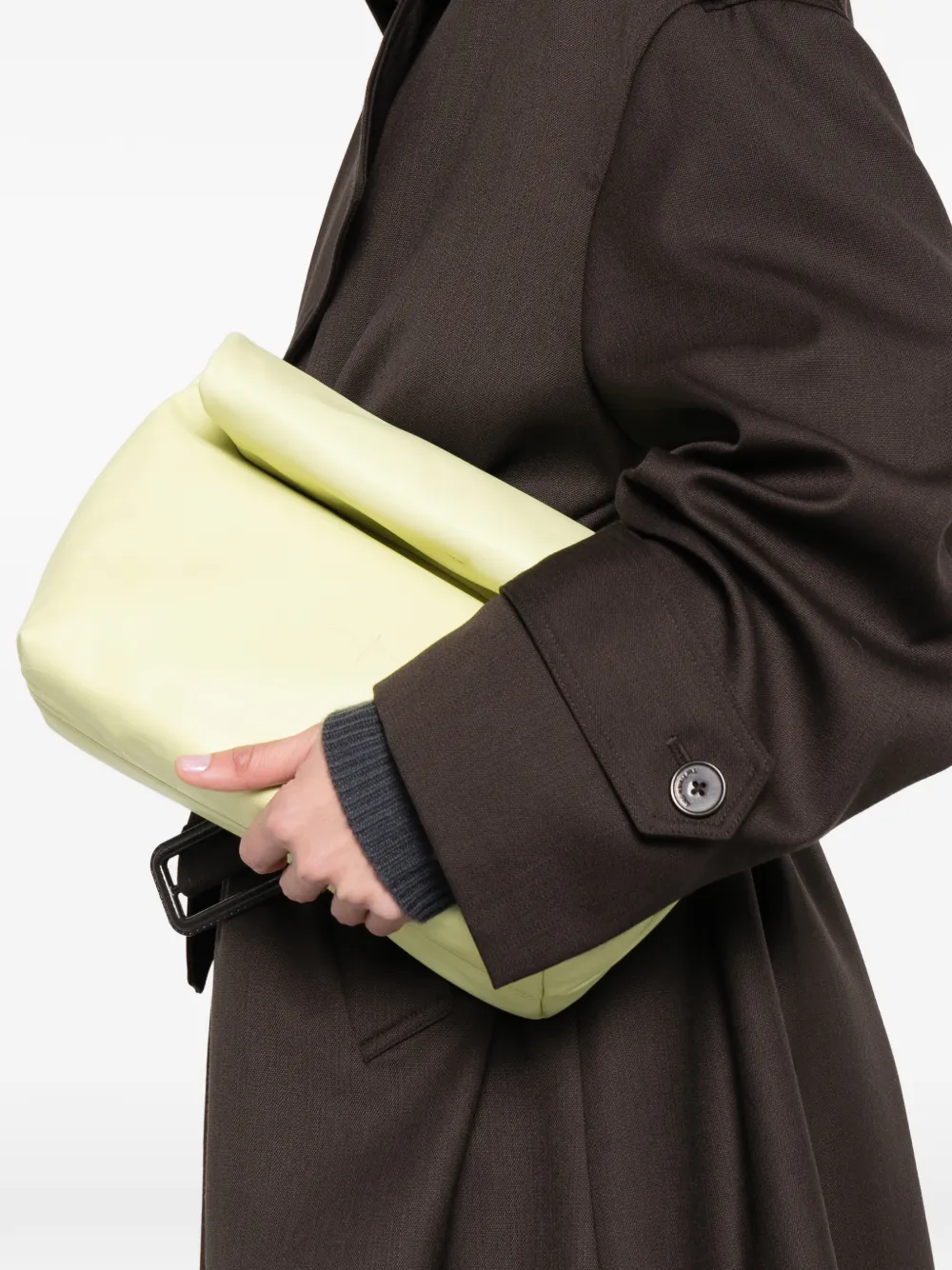  Cortana Leather Clutch Bag - Neutrals 
