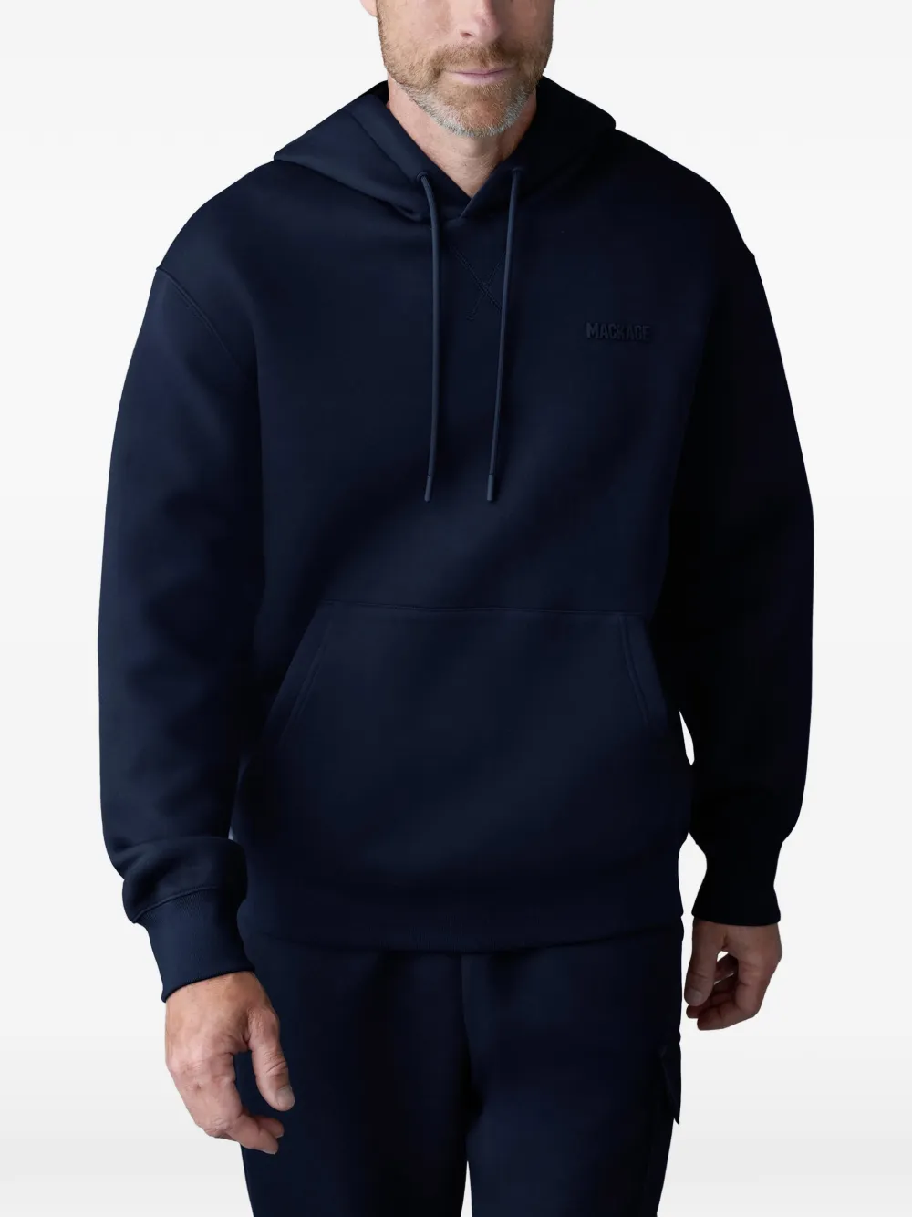 Mackage Krystian hoodie met logodetail Blauw