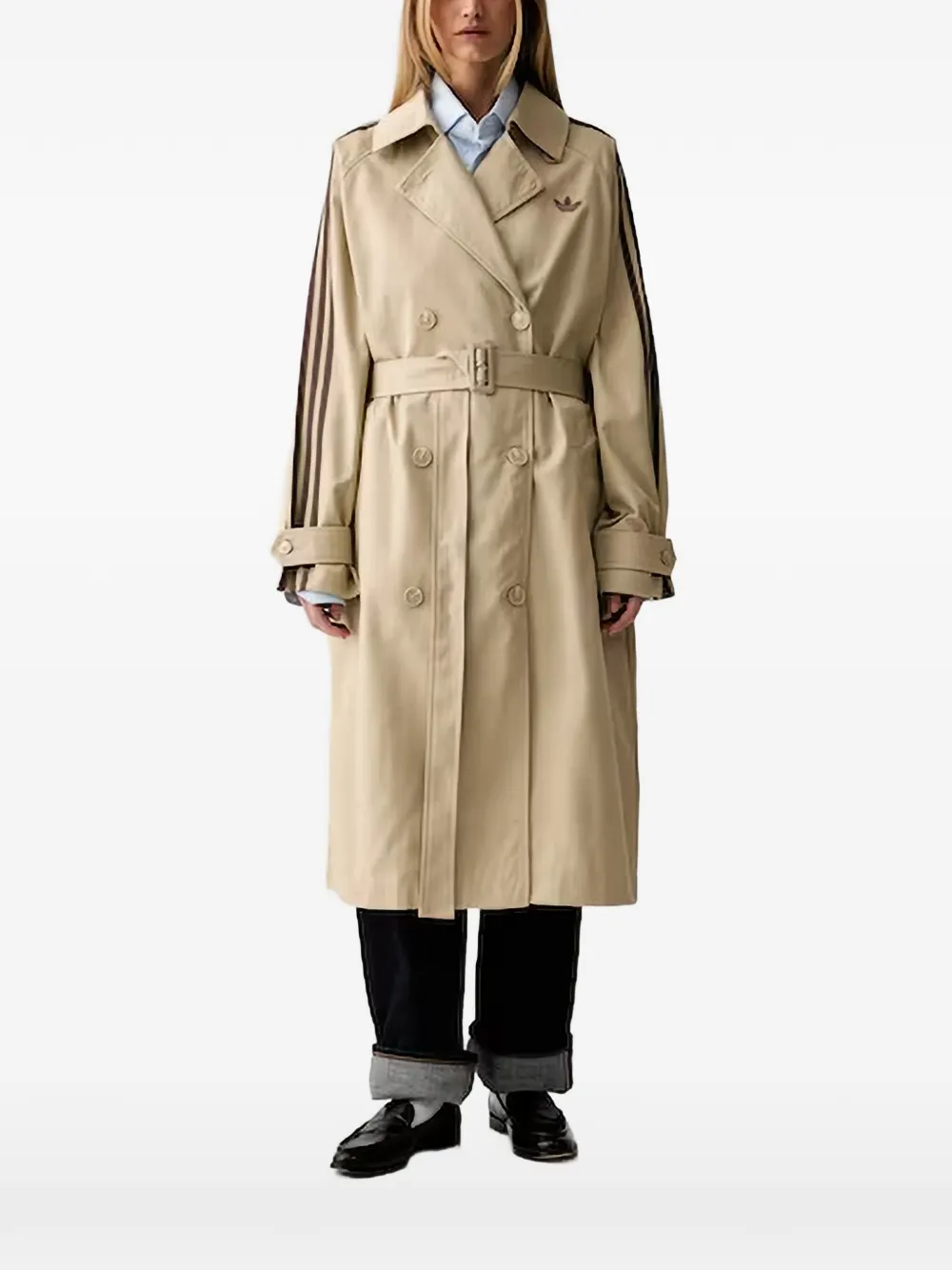 adidas stripe belted coat - Toni neutri