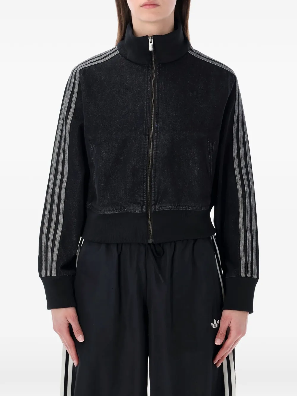 adidas zip-fastening sweatshirt - Nero