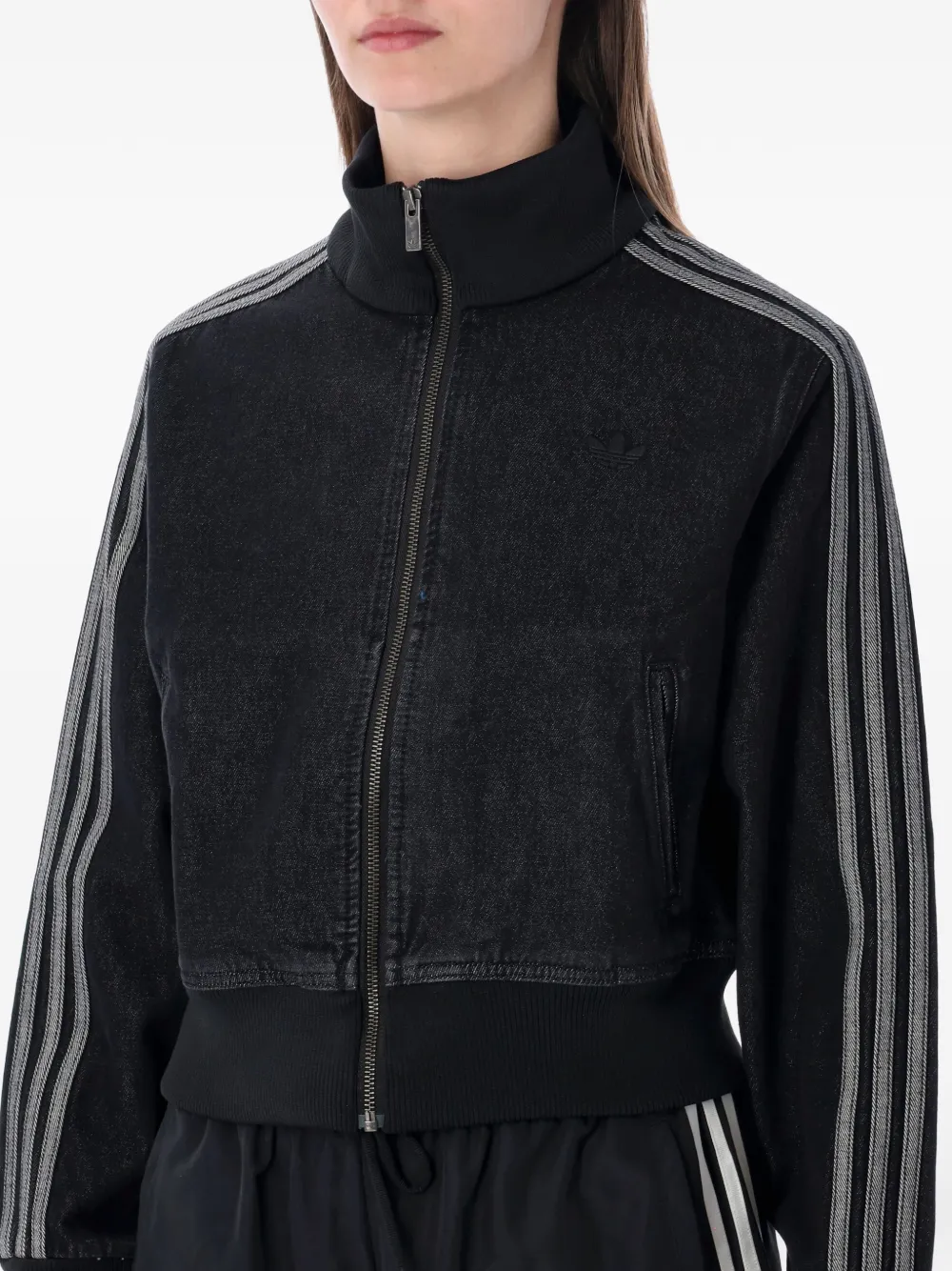 adidas Sweater met rits Zwart