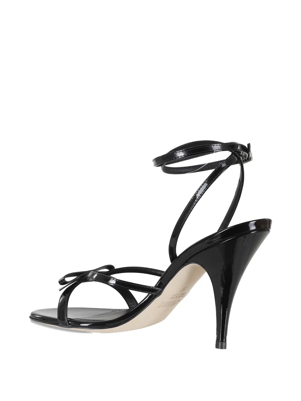 3juin Sandalen met strikdetail Zwart