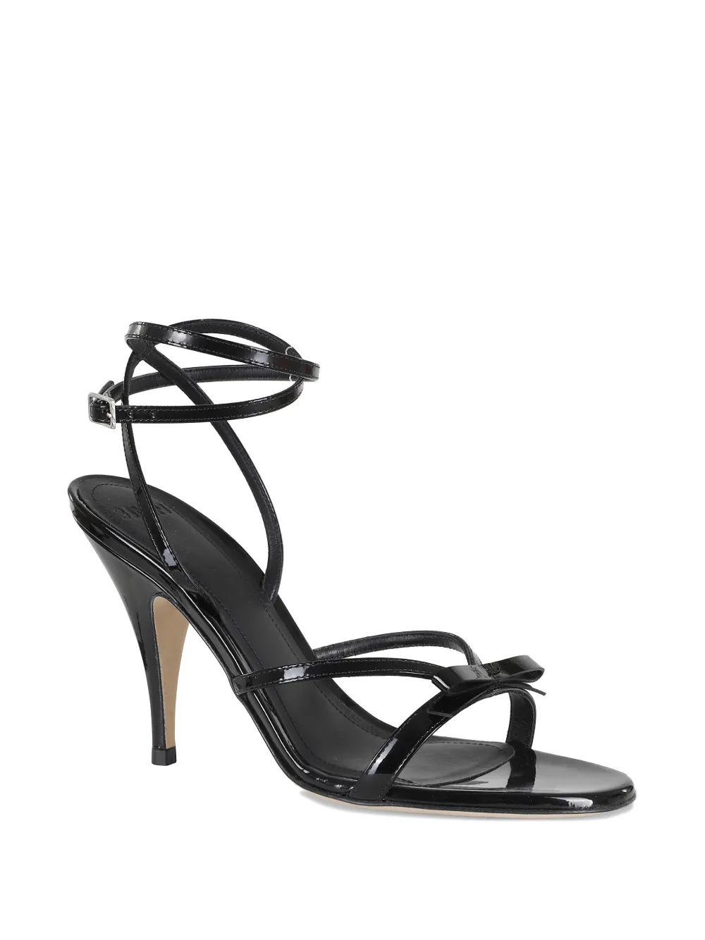 3juin Sandalen met strikdetail Zwart