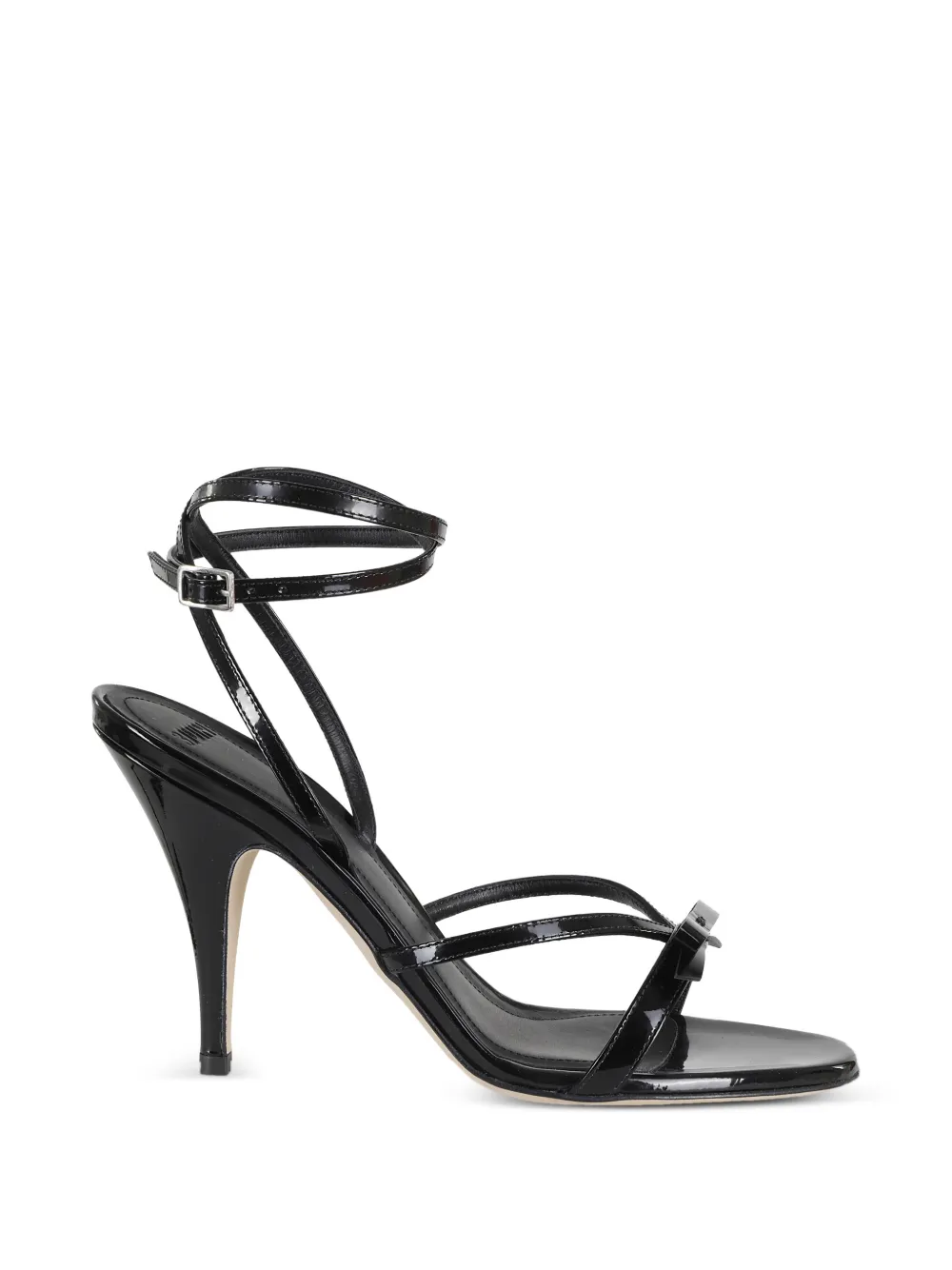 3juin bow-detail heeled sandals - Nero