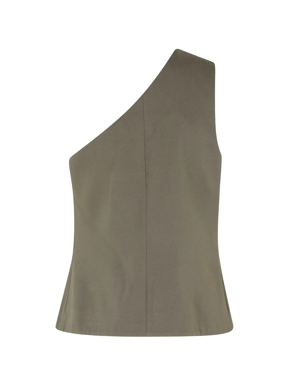 Federica Tosi Asymmetrische bodywarmer met knopen Beige