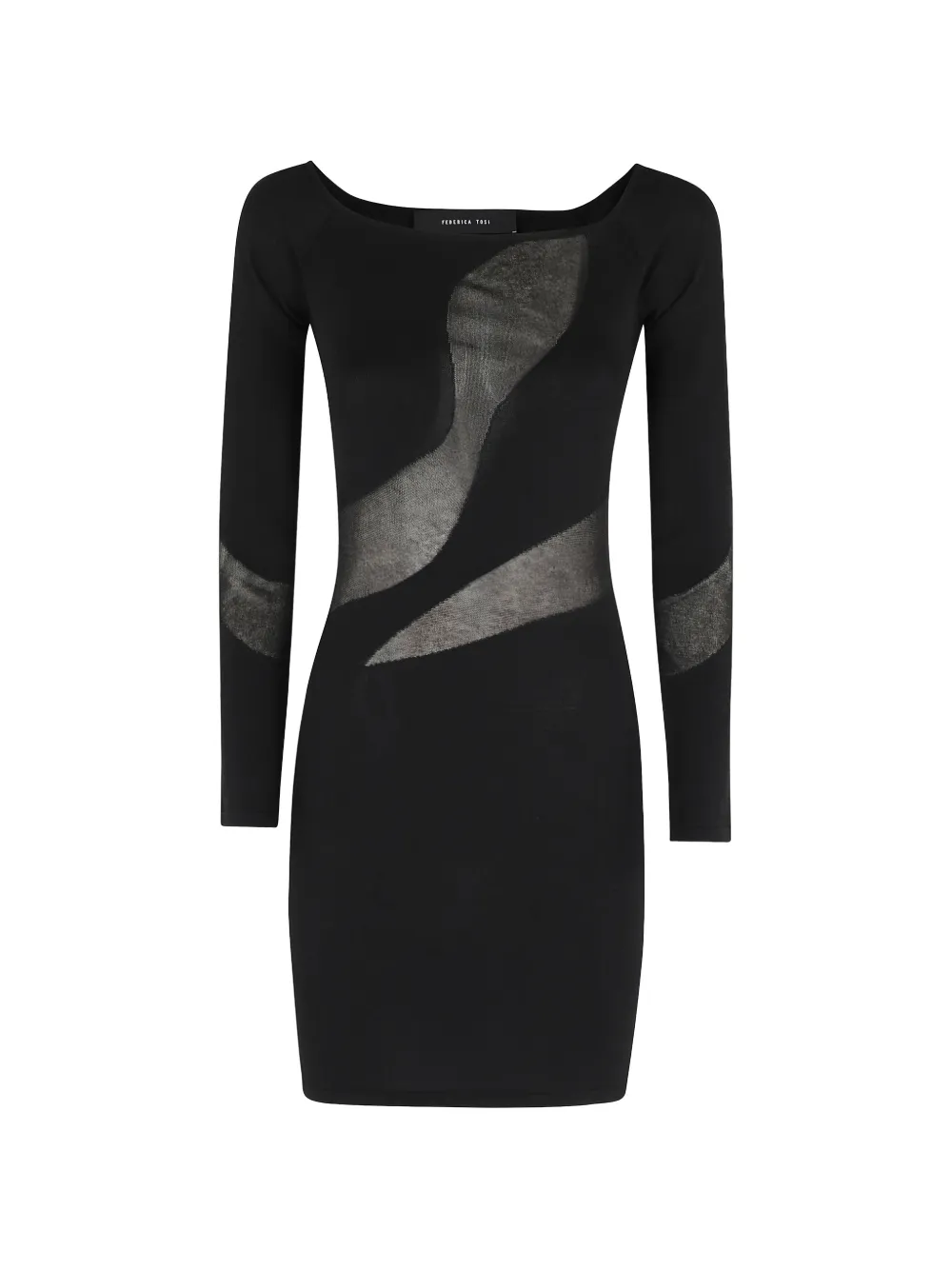 Federica Tosi long sleeve dress - Nero