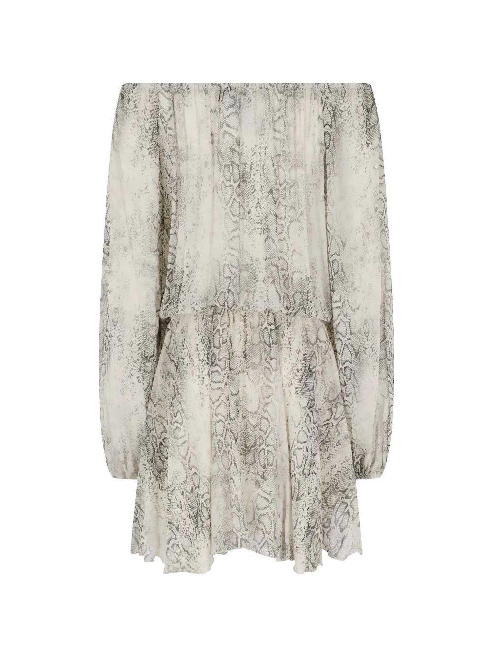 Federica Tosi python-print dress - Toni neutri