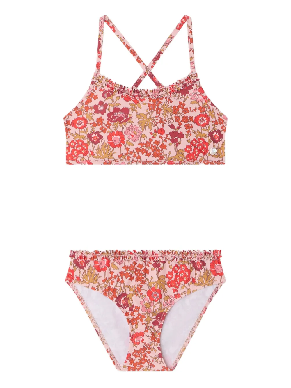 Bonpoint Bikini Lais a fiori - Rosa