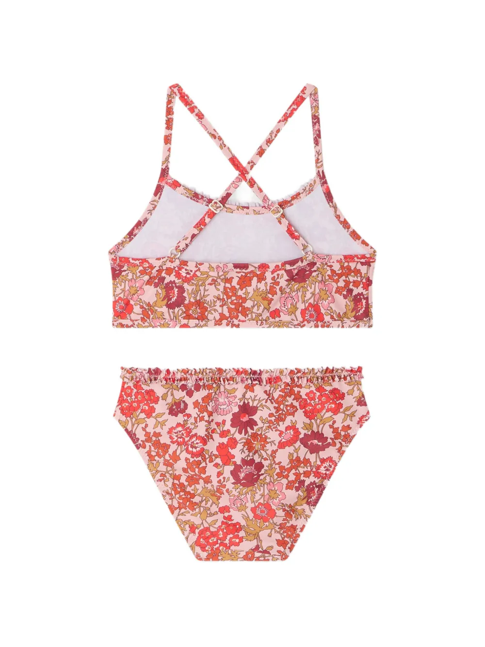 Bonpoint Lais bikini met ruches en bloemenprint - Roze